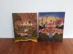 Batik uit Indonesië afbeeldingen 73 x 93 cm SET PRIJS, Ophalen