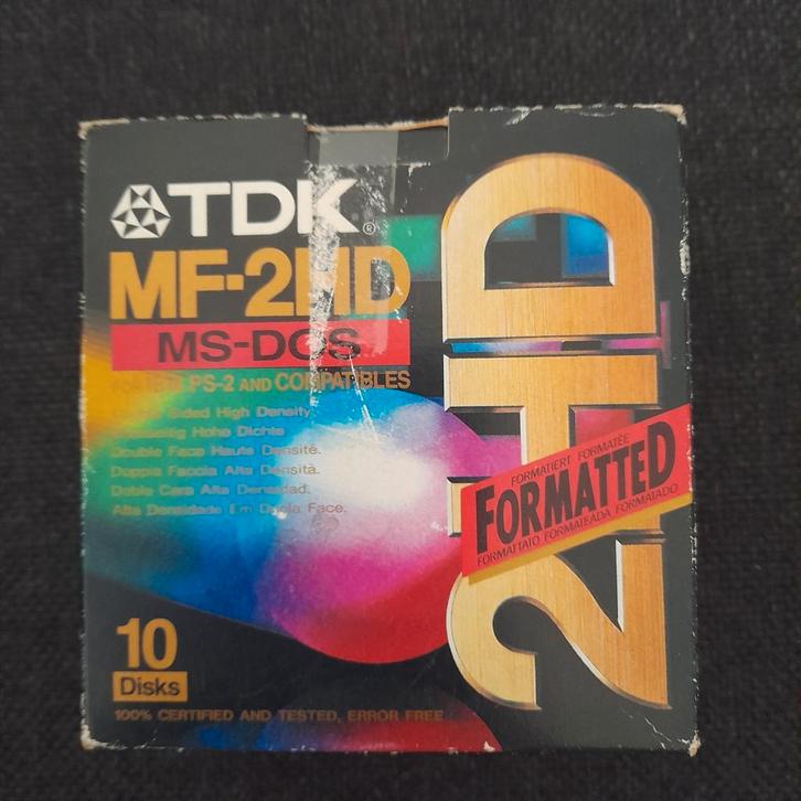 TDK MF-2HD Floppy Disks - 10 stuks, Computers en Software, Beschrijfbare discs, Nieuw, Cd, Ophalen of Verzenden