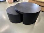 Luxe Visgraat Salontafel Duo Black Oak - NIEUW, Overige materialen, 50 tot 100 cm, Info@oosterbaanwonen.nl, Venus 31 8448CE Heerenveen