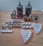 Mooie aantal waxinelichten van beton ect te koop, Ophalen, Overige materialen, Nieuw, Crème