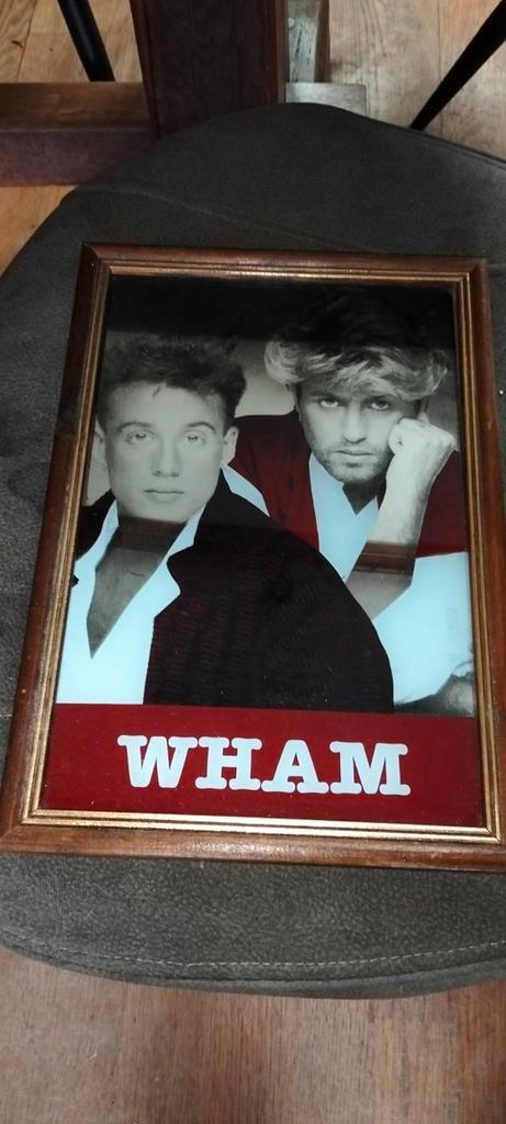 Spiegel foto van WHAM, Verzamelen, Merken en Reclamevoorwerpen, Zo goed als nieuw, Reclamebord, Ophalen of Verzenden