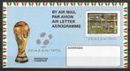 Guyana 1990 Aerogram WK Voetbal - Opdruk, Postzegels en Munten, Verzenden, Postfris, Zuid-Amerika