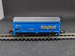 Minitrix 3530 - Schuifdakwagen Tis858 'Sapur' (15136), Gebruikt, Gelijkstroom, Trix, Wagon