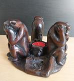 Beelden aapjes Horen Zien en Zwijgen, Ophalen