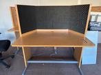 Bureau geluidswerend stilte MDF, Verzenden, Met wielen, Gebruikt, Bureau