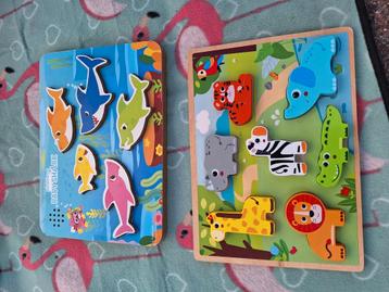 Puzzel dieren en baby shark beschikbaar voor biedingen