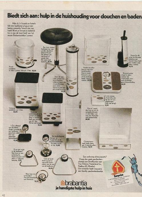 Retro reclame 1976 Brabantia waalre Cosmea huishoudproducten, Verzamelen, Retro, Overige typen, Verzenden