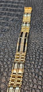 Prachtige 18karaat gouden Diamanten armband, Sieraden, Tassen en Uiterlijk, Ophalen of Verzenden, Nieuw, Goud, Goud