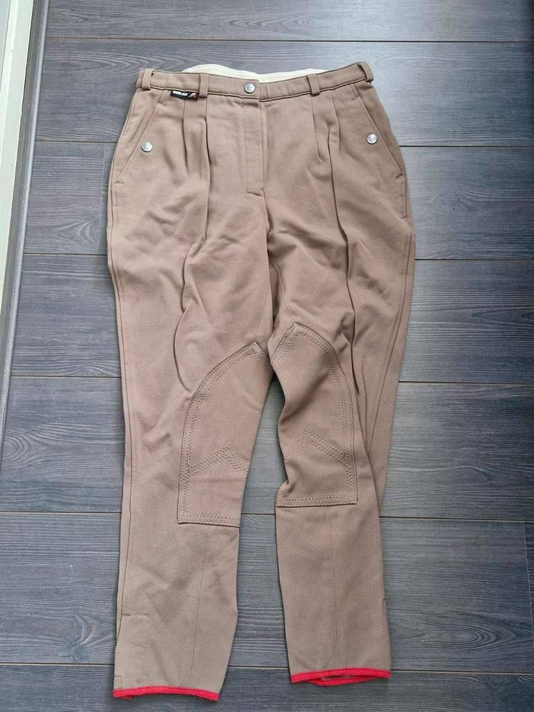 Dames paardrijbroek Eurostar maat 44 beige/bruin, Dieren en Toebehoren, Paardrijkleding, Ophalen, Dressuur, Onderkleding, Zo goed als nieuw
