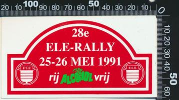 Sticker: Ele Rally 1991 beschikbaar voor biedingen