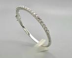 Zilveren slavenarmband met zirkonia's. 2025/679., ., Nieuw, Ophalen of Verzenden, .