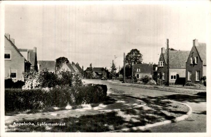 Appelscha- Lyklemastraat, Verzamelen, Ansichtkaarten | Nederland, Gelopen, Friesland, Voor 1920, Ophalen of Verzenden