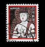 postzegel 1357Japan Houten Boedha-beeld van Chuson-ji tempel, Ophalen of Verzenden, Gestempeld, Zuidoost-Azië