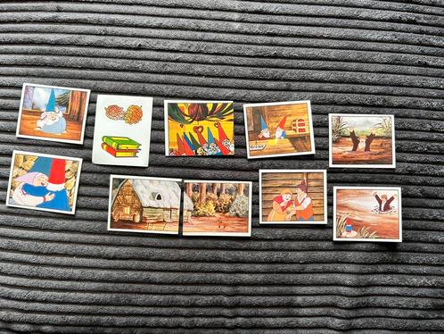 10 vintage sticker plaatjes David de Kabouter, Verzamelen, Stickers, Zo goed als nieuw, Ophalen of Verzenden