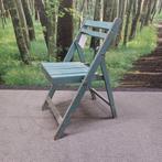 klapstoel vintage blauw, Ophalen, Wilhelminaweg  5, Blauw, Vintage