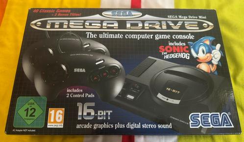 Sega Mega Drive Mini (Nieuw), Spelcomputers en Games, Spelcomputers | Sega, Nieuw, Mega Drive, Met 2 controllers, Met games, Ophalen of Verzenden