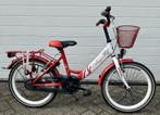 Popal Angel 20 inch meisjesfiets wit/Rood slot - verlichting, Nieuw, Ophalen of Verzenden, Handrem, Popal