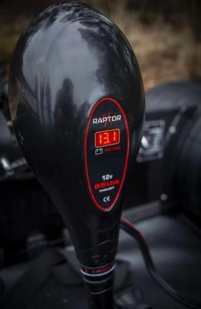Raptor 12V 55lbs Trolling Motor Nieuw in Doos, Watersport en Boten, Hengelsport | Karpervissen, Nieuw, Ophalen of Verzenden