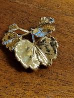 broche blad kan ook als hanger 22k, Sieraden, Tassen en Uiterlijk, Ophalen of Verzenden