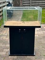 Aquarium 80x40x40 met kast, Ophalen of Verzenden, Gebruikt, Leeg aquarium