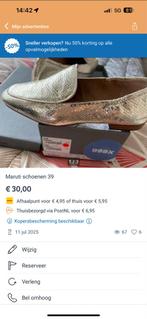 Maruti Ballerina's Maat 39, Ophalen of Verzenden, Zo goed als nieuw, Overige kleuren, Ballerina's