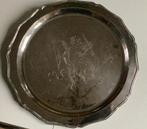 Mooi verzilverd dienblad, Ophalen of Verzenden, Zo goed als nieuw, Rond, Metaal