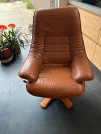 Zitfauteuil - lichtbruin - leer - merk BD (Barcelona Design), Leer, Ophalen