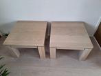 2 super stevige lichteiken salontafels Z.G.A.N/ NIEUW, Ophalen, Minder dan 45 cm, Minder dan 55 cm, Vierkant