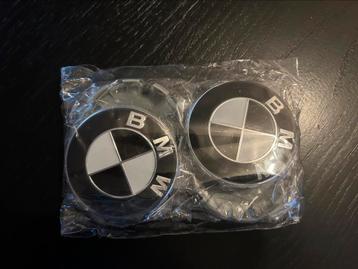Bmw naafdoppen 68mm zwart wit set 4 stuks beschikbaar voor biedingen