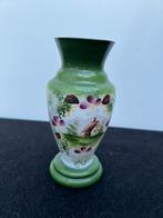 Te Koop : Antieke Melkglas Bloemenvaas Vaas Handgeschilderd, Antiek en Kunst, Ophalen of Verzenden