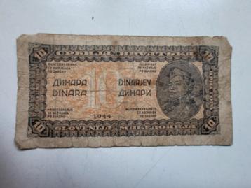 Bankbiljet Joegoslavië 10 dinara 1944 beschikbaar voor biedingen
