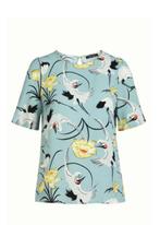 blouse KIng Louie/viscose, Maat 38/40 (M), Blauw, Ophalen of Verzenden, Zo goed als nieuw