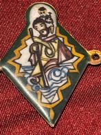 Uniek Christoffel hanger geëmailleerd jaren 60/70 nieuw, Ophalen of Verzenden