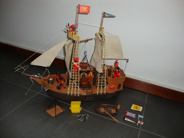 Playmobiel Piratenschip, Kinderen en Baby's, Speelgoed | Playmobil, Gebruikt, Complete set, Ophalen