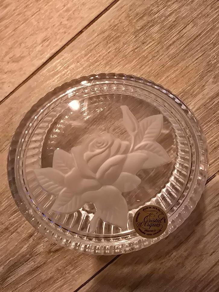 Kristallen Doosje Cristal d'Arques, Antiek en Kunst, Antiek | Glas en Kristal, Ophalen of Verzenden
