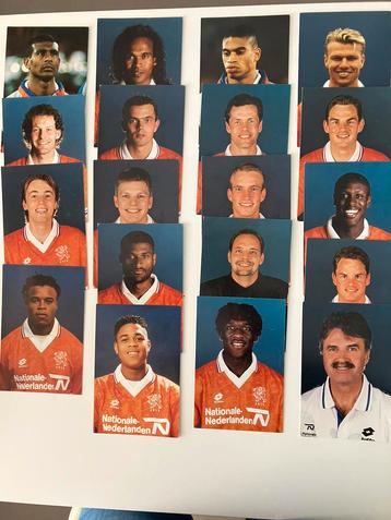 19 prachtige kaarten Nederlands elftal 1996