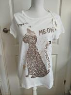 Esprit, t-shirt met print en pailletten, nieuw, Maat 38/40 (M), Wit, Nieuw, Ophalen of Verzenden