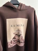 LUMINA hoodie bruin met print hond mt TU, Kleding | Dames, Prato, Italie, LUMINA, Verzenden, Zo goed als nieuw