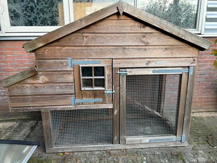 Voldux Kippenhok met ren, Dieren en Toebehoren, Pluimvee | Toebehoren, Gebruikt, Kippenhok of Kippenren, Ophalen