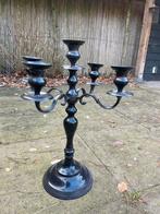 Kandelaar - antiek - zwart, Antiek en Kunst, Antiek | Kandelaars, Ophalen of Verzenden