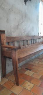 Zeer oude houten bank 264 lang., Ophalen