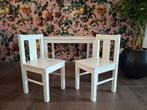 Ikea Kritter kinder Tafel + 2 Stoeltjes - Wit, Ophalen, Zo goed als nieuw, Tafel(s) en Stoel(en)