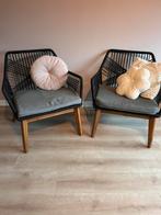Twee nette lounge stoelen! Nette staat, Ophalen, Twee, Zwart, Zo goed als nieuw