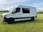 Mercedes-Benz Sprinter 319 L2H2 V6, 6- pers Dubbelcabine Mbu, Auto's, Bestelauto's, Automaat, Achterwielaandrijving, Euro 6, Wit