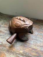 Houten percussiekikker, handsnijwerk (ong 15 cm), Antiek en Kunst, Ophalen of Verzenden