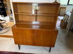 Kastje met vitrine vintage -/- 1960, Huis en Inrichting, Kasten | Vitrinekasten, Ophalen, Glas, Vintage, 50 tot 100 cm