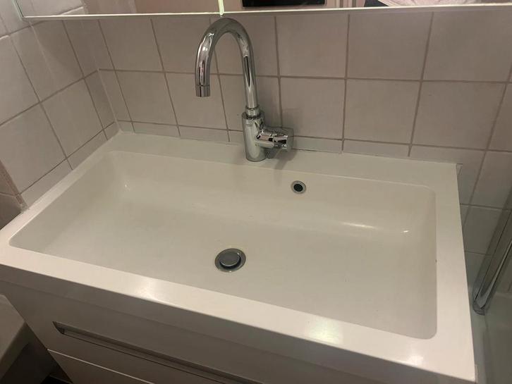 Badkamer Meubel incl. Spiegelkast met LED 80cm breed, Huis en Inrichting, Badkamer | Badkamermeubels, Gebruikt, Spiegelkast, Minder dan 100 cm