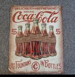 Coca-Cola Bord Vintage Stijl, Verzamelen, Merken en Reclamevoorwerpen, Ophalen of Verzenden, Reclamebord