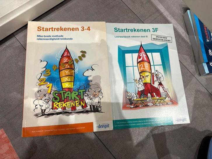 Startrekenen 3-4 & 3F - MBO Rekenen, Boeken, Studieboeken en Cursussen, Gelezen, MBO, Beta, Ophalen of Verzenden