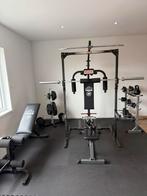 Krachtstation fitness apparaat met Gewichten en Accessoires, Ophalen, Benen, Gebruikt, Krachtstation